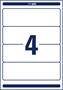 Document holder label, universal, 61x192 mm, AVERY ZWECKFORM, 400 label/pack